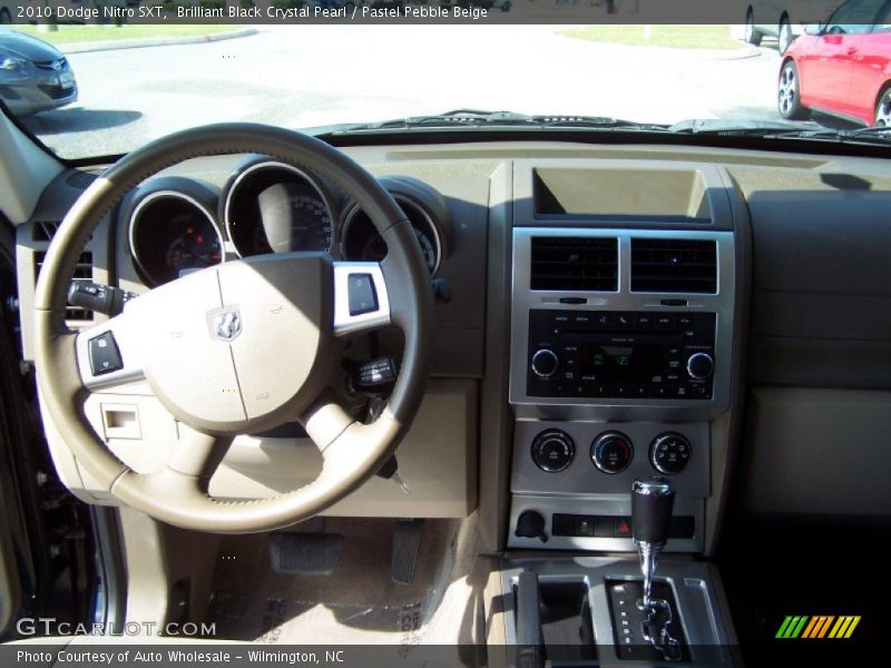 Brilliant Black Crystal Pearl / Pastel Pebble Beige 2010 Dodge Nitro SXT
