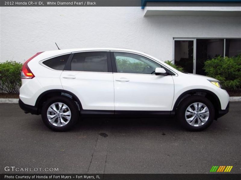 White Diamond Pearl / Black 2012 Honda CR-V EX