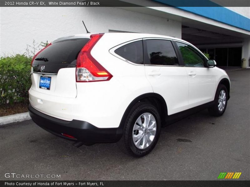 White Diamond Pearl / Black 2012 Honda CR-V EX