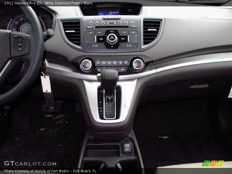White Diamond Pearl / Black 2012 Honda CR-V EX