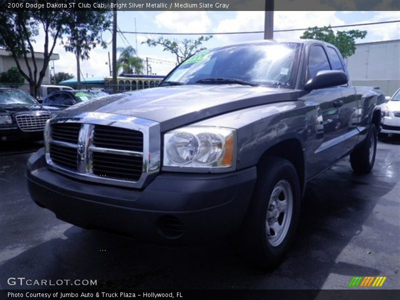Bright Silver Metallic / Medium Slate Gray 2006 Dodge Dakota ST Club Cab