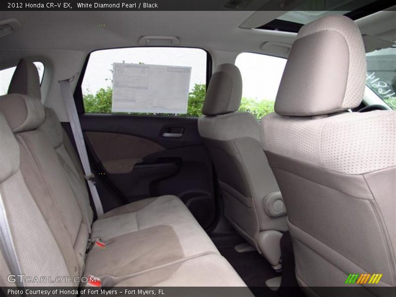 White Diamond Pearl / Black 2012 Honda CR-V EX