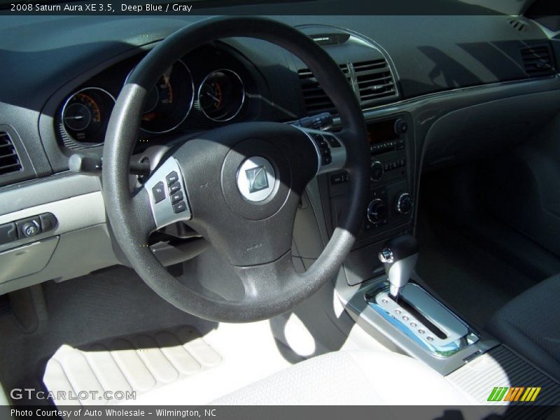 Deep Blue / Gray 2008 Saturn Aura XE 3.5