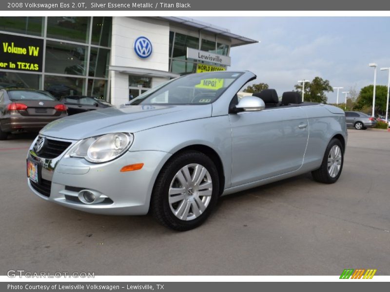 Silver Essence Metallic / Titan Black 2008 Volkswagen Eos 2.0T