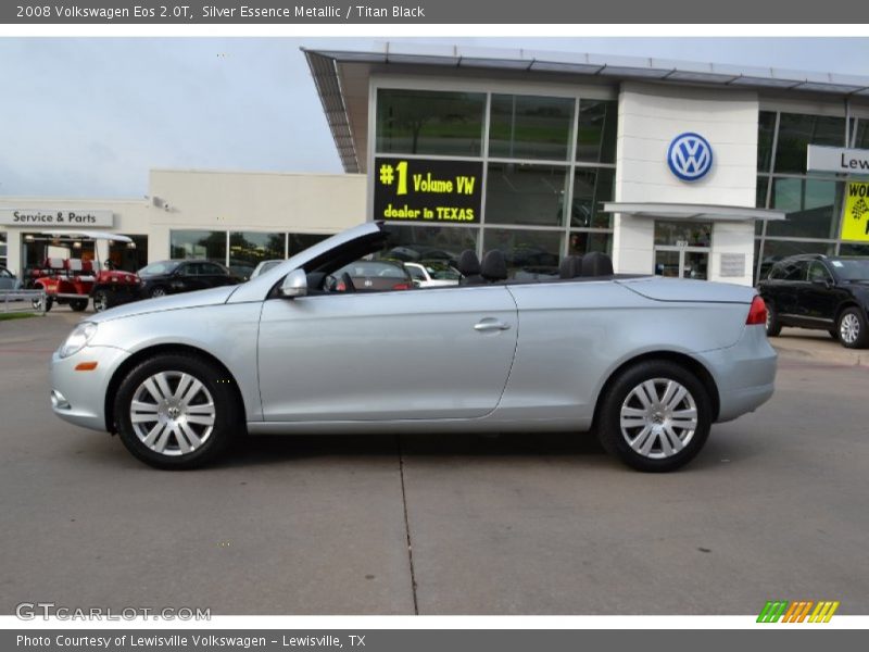 Silver Essence Metallic / Titan Black 2008 Volkswagen Eos 2.0T
