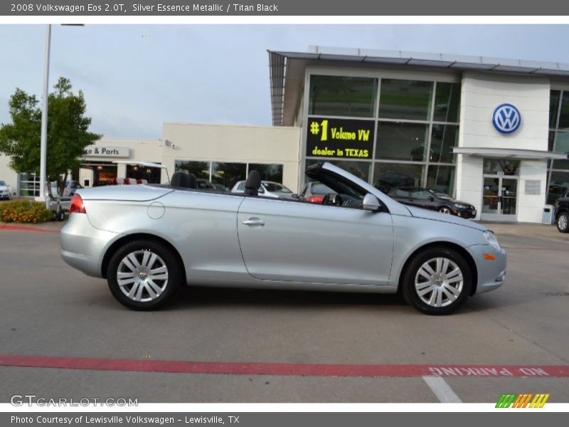 Silver Essence Metallic / Titan Black 2008 Volkswagen Eos 2.0T