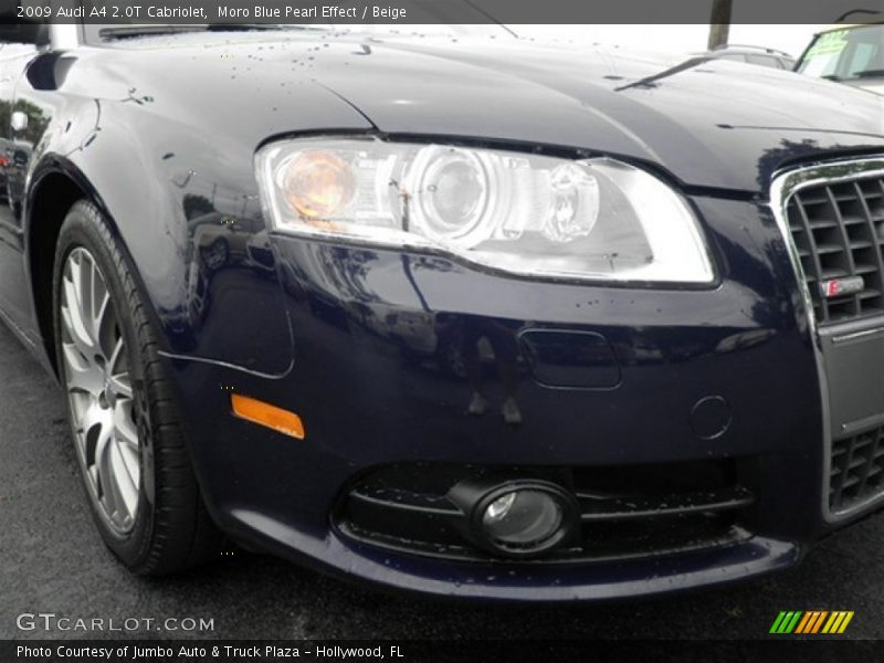 Moro Blue Pearl Effect / Beige 2009 Audi A4 2.0T Cabriolet