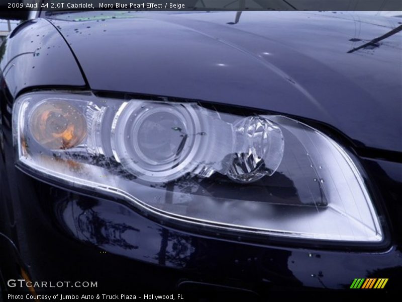 Moro Blue Pearl Effect / Beige 2009 Audi A4 2.0T Cabriolet