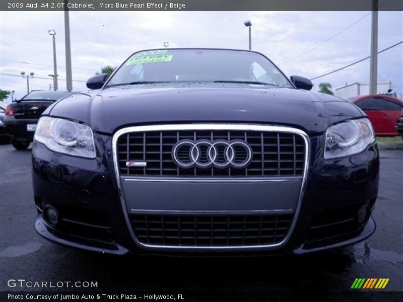 Moro Blue Pearl Effect / Beige 2009 Audi A4 2.0T Cabriolet
