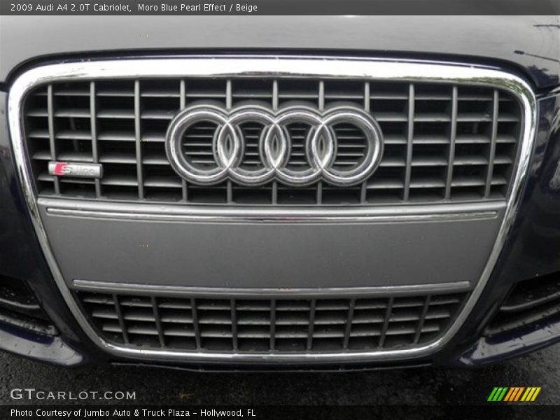 Moro Blue Pearl Effect / Beige 2009 Audi A4 2.0T Cabriolet