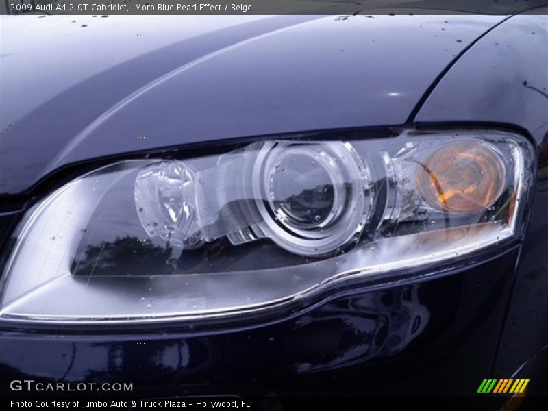 Moro Blue Pearl Effect / Beige 2009 Audi A4 2.0T Cabriolet