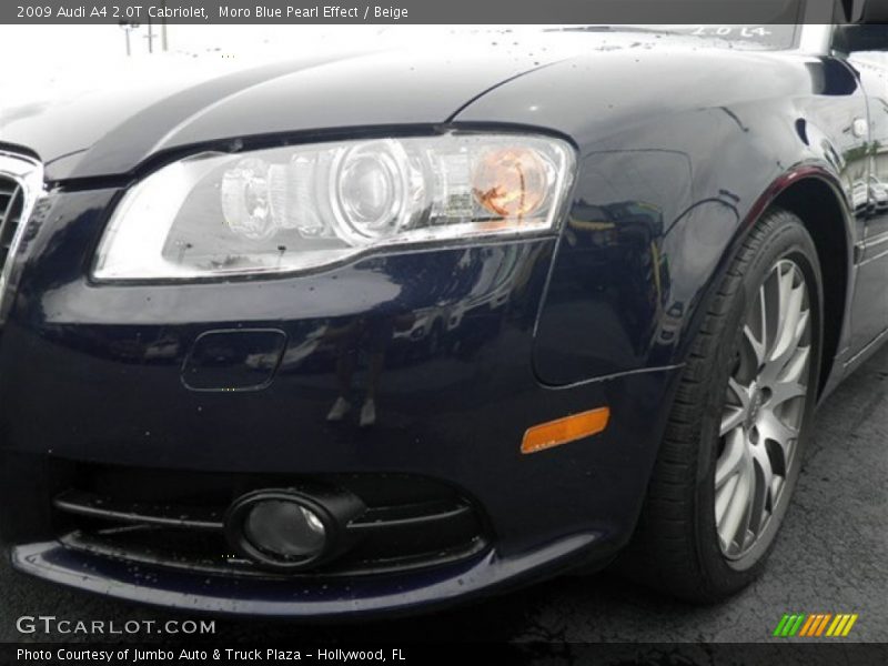 Moro Blue Pearl Effect / Beige 2009 Audi A4 2.0T Cabriolet