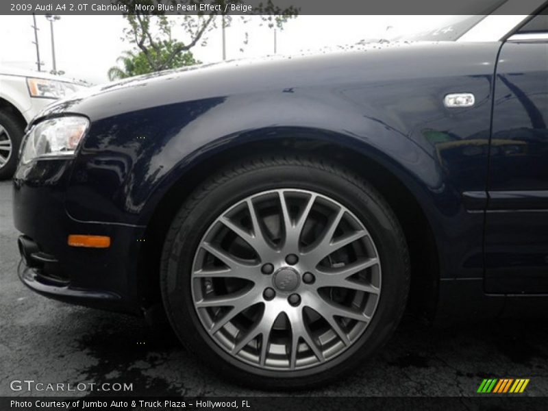 Moro Blue Pearl Effect / Beige 2009 Audi A4 2.0T Cabriolet
