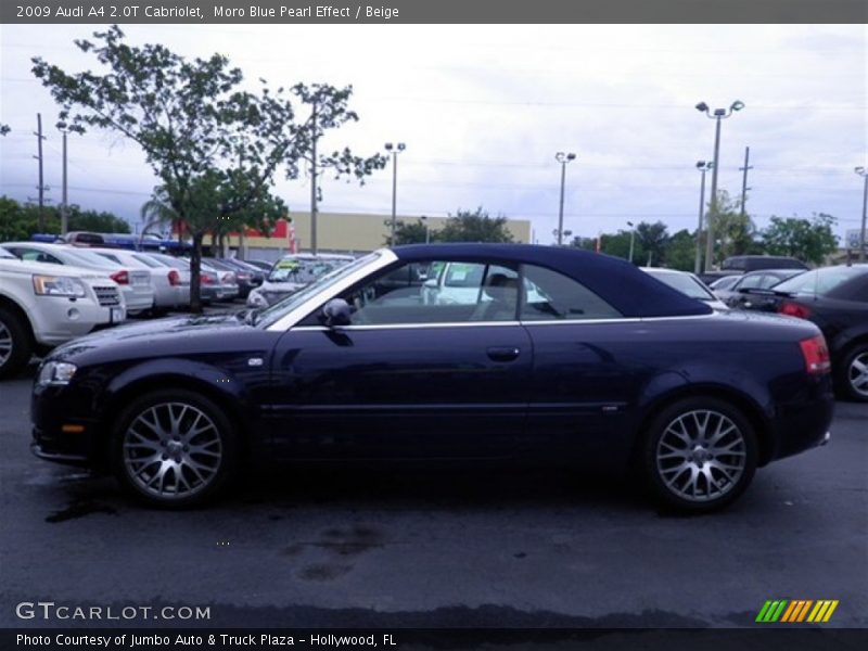 Moro Blue Pearl Effect / Beige 2009 Audi A4 2.0T Cabriolet