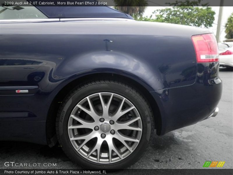 Moro Blue Pearl Effect / Beige 2009 Audi A4 2.0T Cabriolet