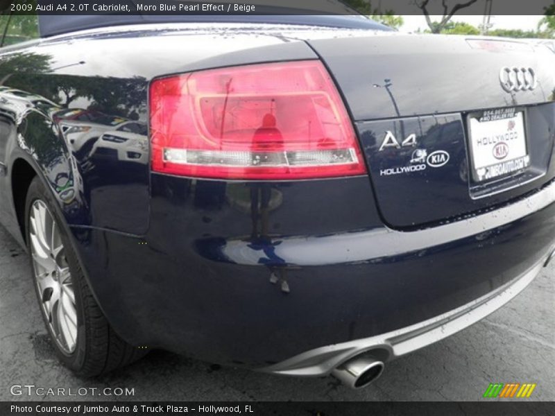 Moro Blue Pearl Effect / Beige 2009 Audi A4 2.0T Cabriolet