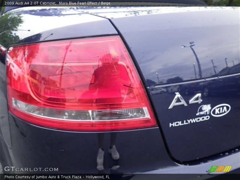 Moro Blue Pearl Effect / Beige 2009 Audi A4 2.0T Cabriolet
