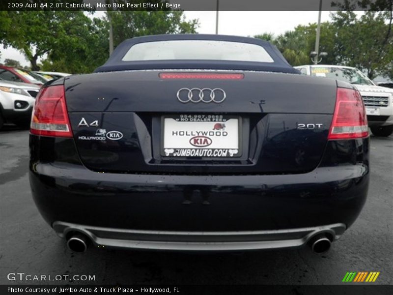 Moro Blue Pearl Effect / Beige 2009 Audi A4 2.0T Cabriolet