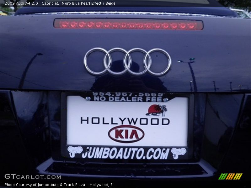 Moro Blue Pearl Effect / Beige 2009 Audi A4 2.0T Cabriolet