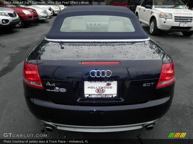 Moro Blue Pearl Effect / Beige 2009 Audi A4 2.0T Cabriolet