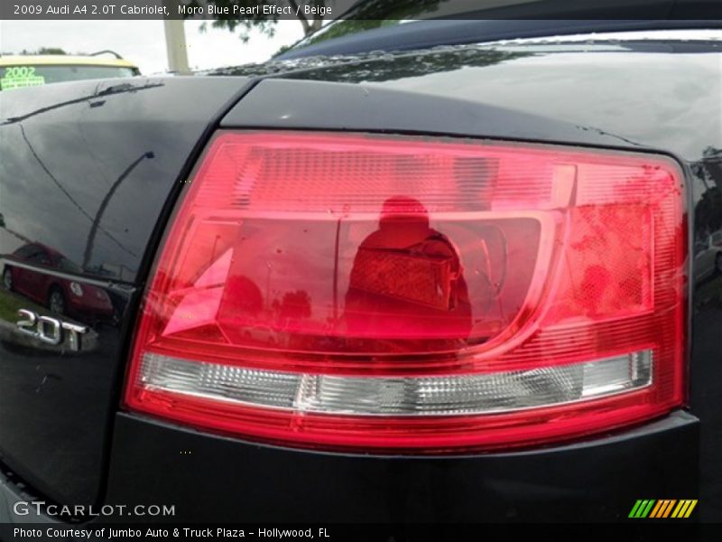 Moro Blue Pearl Effect / Beige 2009 Audi A4 2.0T Cabriolet