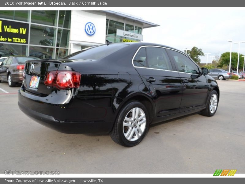 Black / Cornsilk Beige 2010 Volkswagen Jetta TDI Sedan