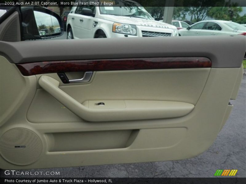 Moro Blue Pearl Effect / Beige 2009 Audi A4 2.0T Cabriolet