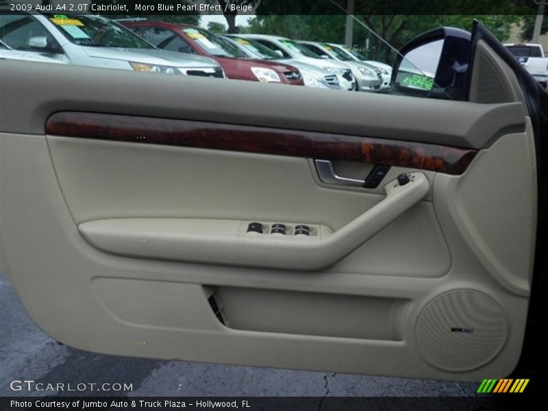 Moro Blue Pearl Effect / Beige 2009 Audi A4 2.0T Cabriolet
