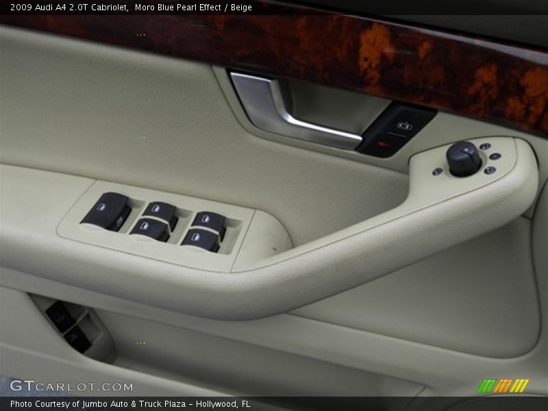 Moro Blue Pearl Effect / Beige 2009 Audi A4 2.0T Cabriolet