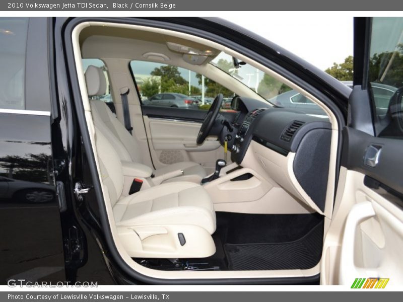 Black / Cornsilk Beige 2010 Volkswagen Jetta TDI Sedan