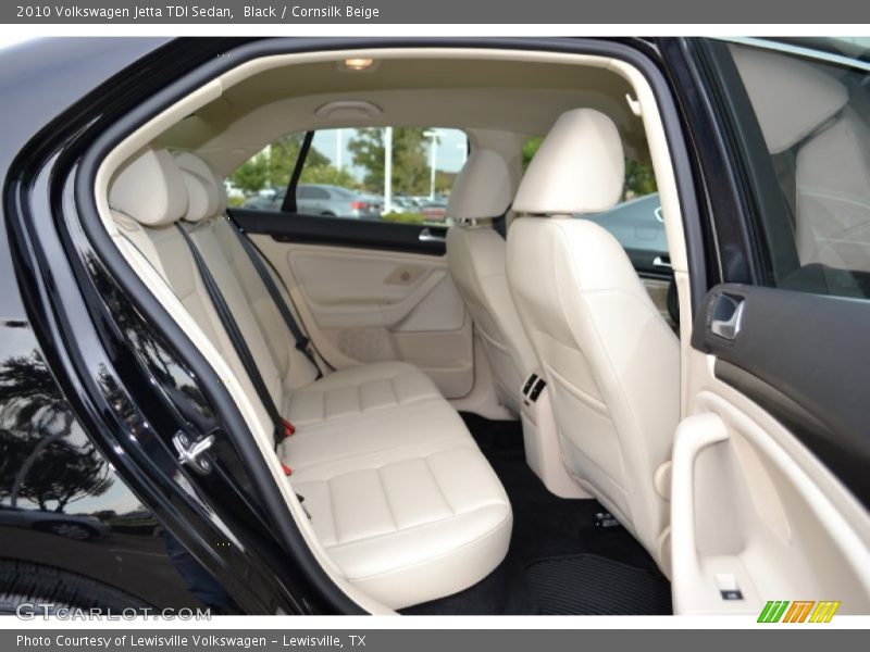 Black / Cornsilk Beige 2010 Volkswagen Jetta TDI Sedan