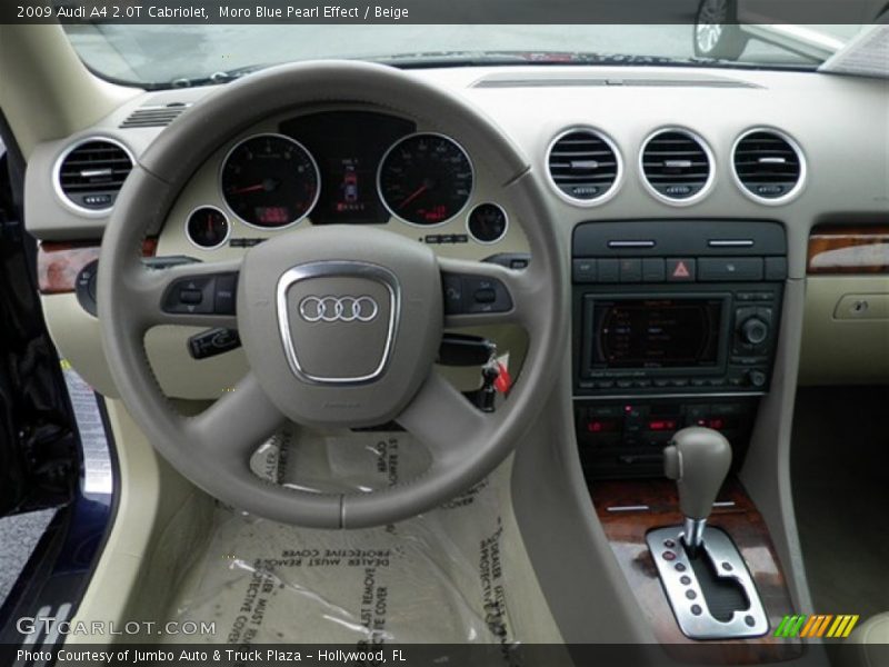 Moro Blue Pearl Effect / Beige 2009 Audi A4 2.0T Cabriolet