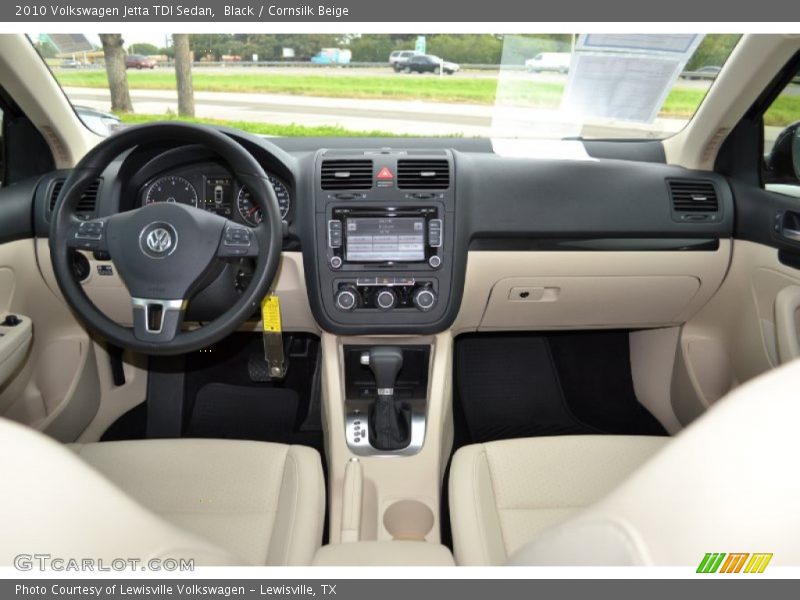 Black / Cornsilk Beige 2010 Volkswagen Jetta TDI Sedan