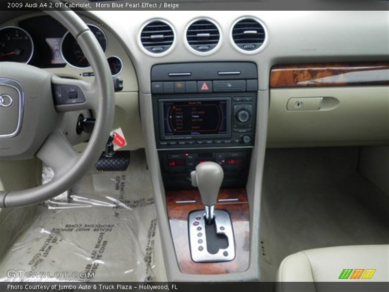 Moro Blue Pearl Effect / Beige 2009 Audi A4 2.0T Cabriolet