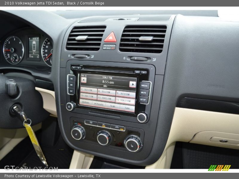 Black / Cornsilk Beige 2010 Volkswagen Jetta TDI Sedan