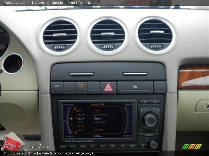 Moro Blue Pearl Effect / Beige 2009 Audi A4 2.0T Cabriolet
