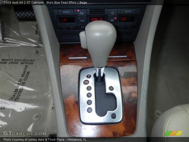 Moro Blue Pearl Effect / Beige 2009 Audi A4 2.0T Cabriolet