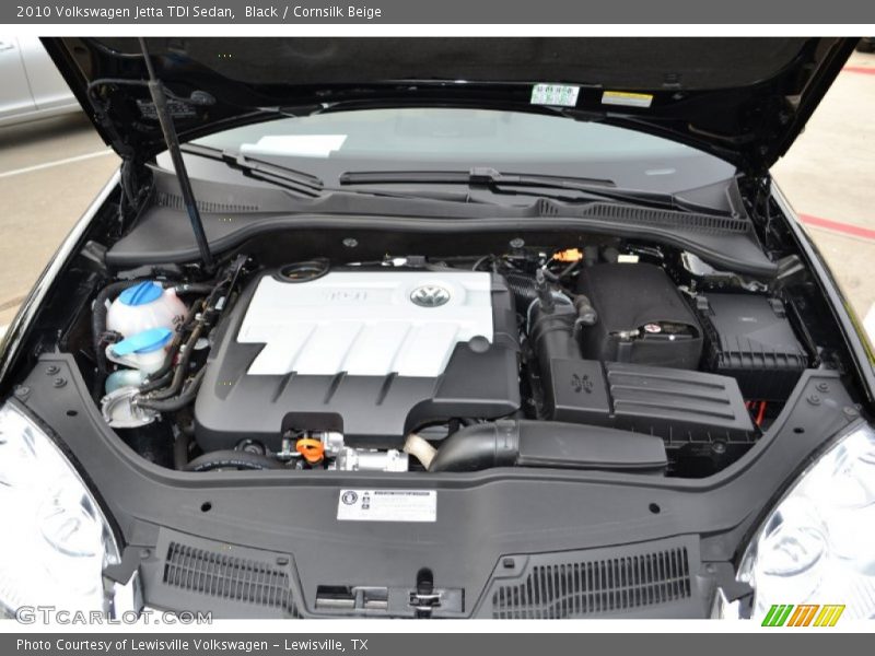 Black / Cornsilk Beige 2010 Volkswagen Jetta TDI Sedan