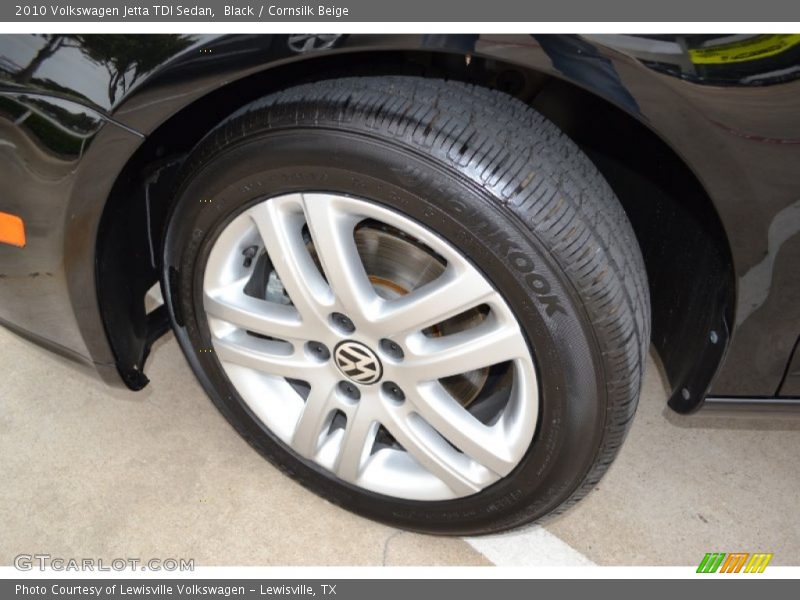 Black / Cornsilk Beige 2010 Volkswagen Jetta TDI Sedan