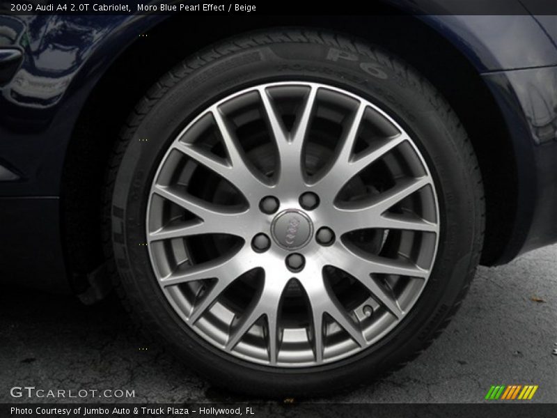 Moro Blue Pearl Effect / Beige 2009 Audi A4 2.0T Cabriolet