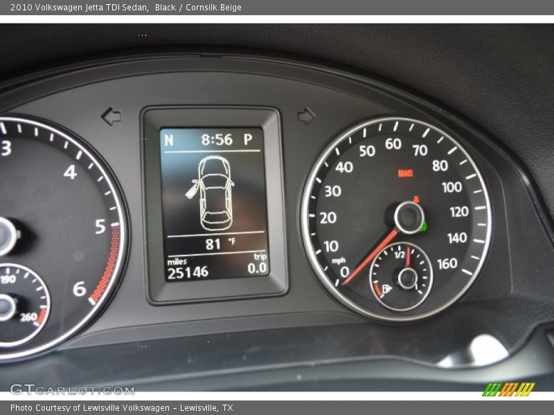 Black / Cornsilk Beige 2010 Volkswagen Jetta TDI Sedan