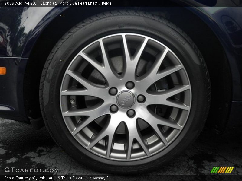 Moro Blue Pearl Effect / Beige 2009 Audi A4 2.0T Cabriolet