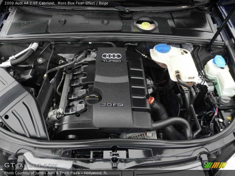 Moro Blue Pearl Effect / Beige 2009 Audi A4 2.0T Cabriolet