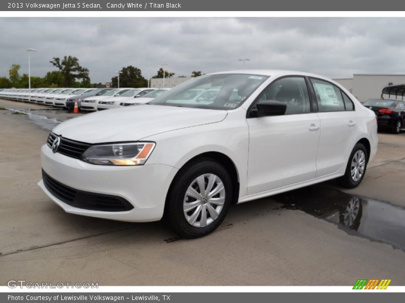 Candy White / Titan Black 2013 Volkswagen Jetta S Sedan