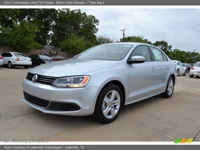 Reflex Silver Metallic / Titan Black 2013 Volkswagen Jetta TDI Sedan