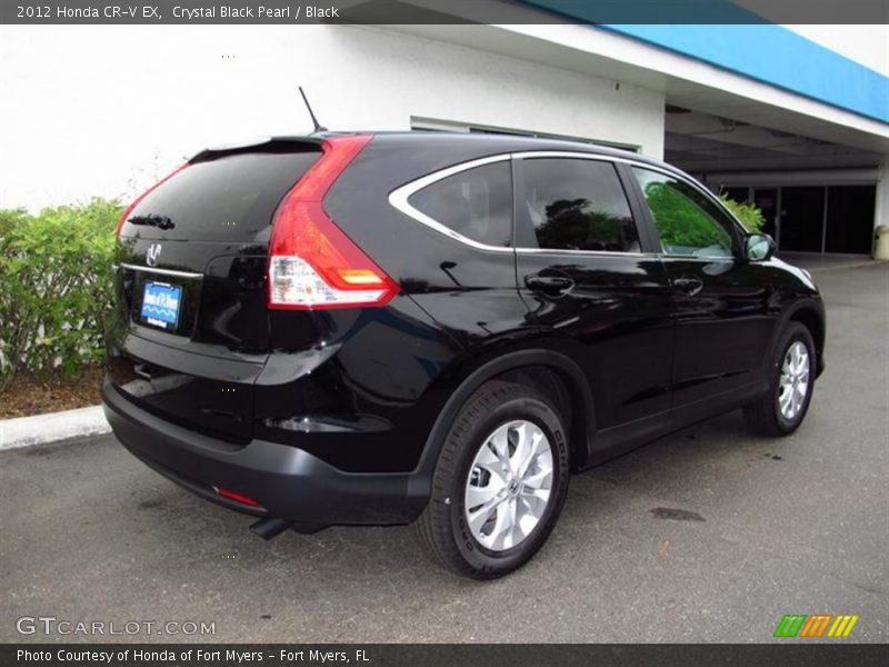 Crystal Black Pearl / Black 2012 Honda CR-V EX