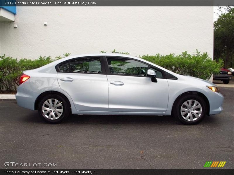 Cool Mist Metallic / Gray 2012 Honda Civic LX Sedan