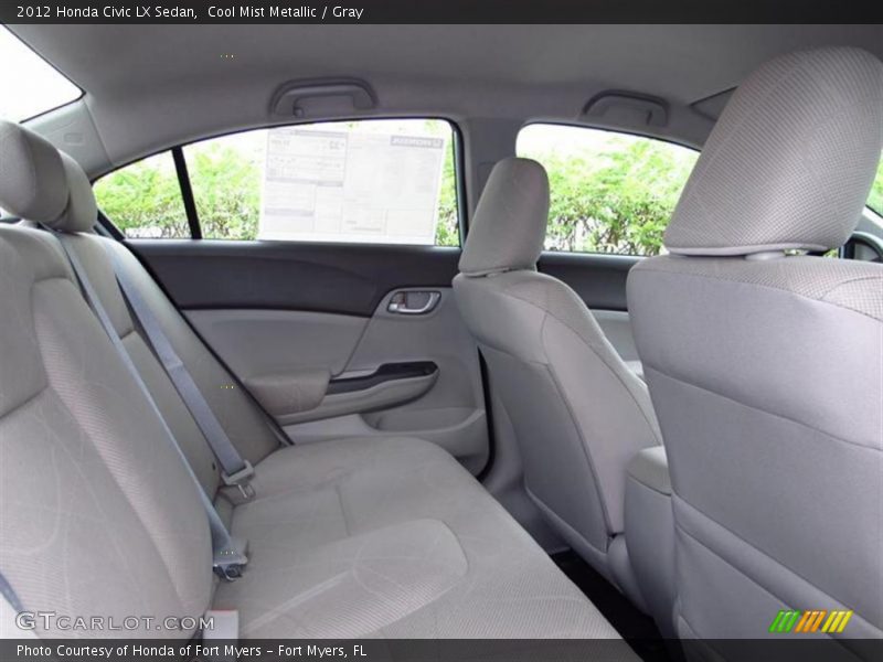 Cool Mist Metallic / Gray 2012 Honda Civic LX Sedan
