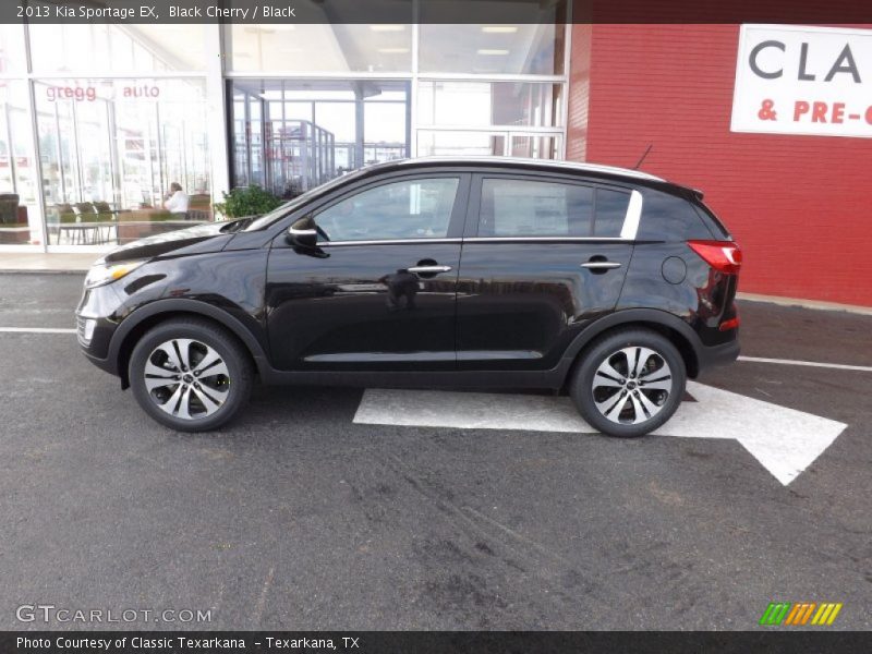 Black Cherry / Black 2013 Kia Sportage EX