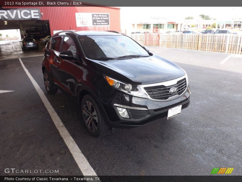 Black Cherry / Black 2013 Kia Sportage EX